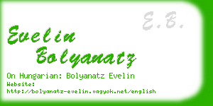 evelin bolyanatz business card